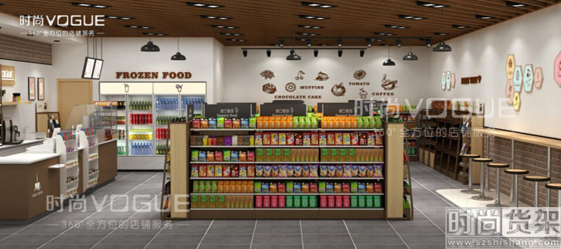 超市陳列設(shè)計效果圖